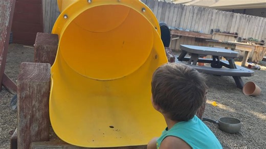 59K views · 453 reactions | Climbing up the slide is one of the...