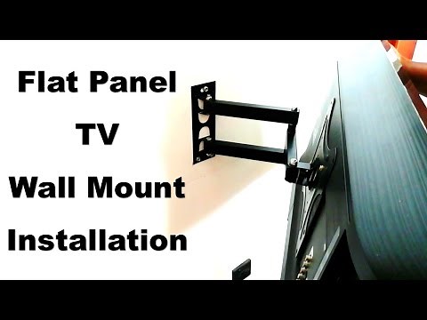 How To Install LED/ LCD/ PDP Flat Panel TV Wall Mount | Swing Arms | Step By Step