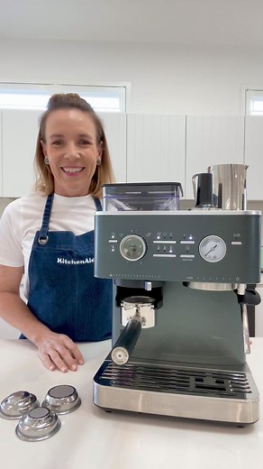 For the coffee connoisseurs who want to own the brewing process, here's a quick take on our Semi Automatic Espresso Machine ⚡ #kitchenaid #madewithkitchenaid #coffeemachine #kitchenaidespresso | KitchenAid Australia and New Zealand