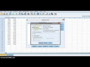 Simple regression and correlation analysis with SPSS
