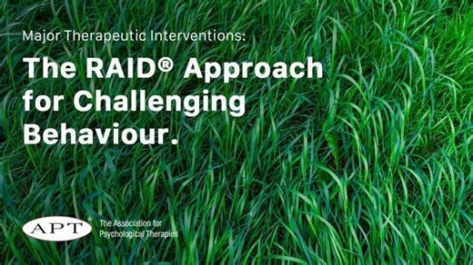 Major therapeutic interventions in mental health, 4: The RAID® Approach | Dr George Baldwin