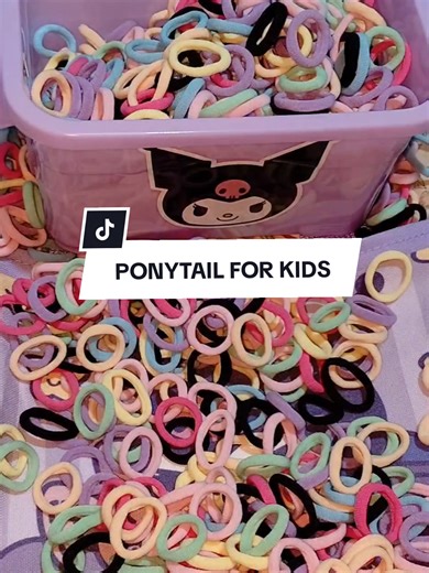 🎀 100 PCS Colorful Ponytail for kids! Perfect pang-gift at pang-daily use. ✨ Add to cart na 🛒 #affiliatetiktok #kidsaccessories #giftideas #budolfinds
