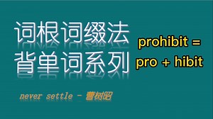 词根词缀背单词系列之：prohibit