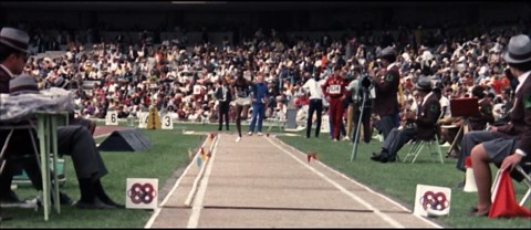 Beamon breaks long jump record at 1968 Olympics