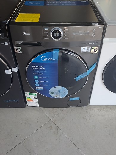 Midea 10kg Front Load Washer with Steam Features