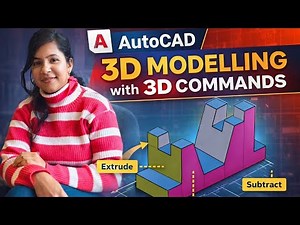 AutoCAD 3D Mechanical Drawing Tutorial ‪@AutoCADbyNishaMathur‬