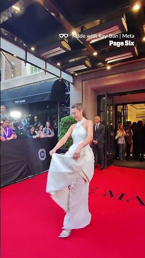 Model Miranda Kerr stepped out in a stunning white Dior gown ahead of the 2026 Meta Gala #shorts