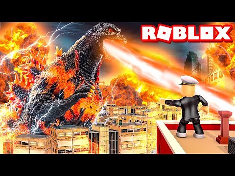 BURNING GODZILLA DESTROYS THE WORLD IN ROBLOX