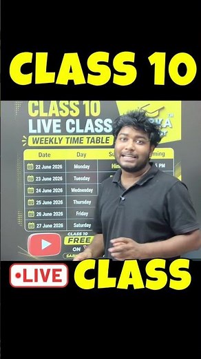 Class 10 Weekly Live Classes Schedule | Free CBSE Classes by Sabka Mentor 🔥 | 22 June - 28 June 2026