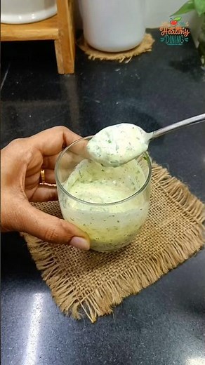 Creamy & healthy yogurt salad dressings recipe #shorts