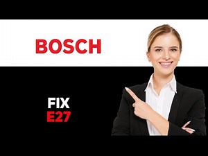 How To Fix Bosch Dishwasher E27 Error Code - Meaning, Causes, & Solutions (2025)