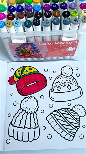 Cozy Christmas Coloring | Ohuhu Markers #cocowyo #coloringbook #cocowyocoloringbook #christmas #fyp