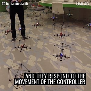 You can control this group of drones with LEGO! 😎🎮 Human Media Lab | UNILAD Tech