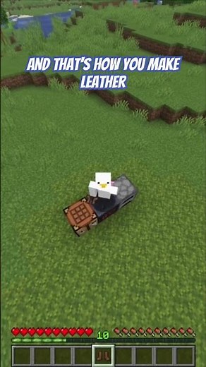 How to make leather boots in Minecraft #minecraft #gaming #bestminecraftclips #minecraftlovers