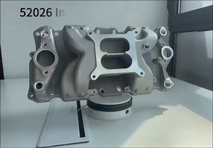 2701 Intake Manifold Aluminum Dual Plane SBC Compatible with Chevy Small Block 305 327 350 262-400 V8 Engine 1955-1986 5500 RPM Range Silver