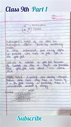 Class 9 | Structure Of Atom | Atom | Rutherford Model |Rapid Revision | J.J Thomson Model | Part 1 |