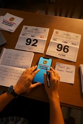 95 in M1! 92 in M2! All because of Madam's channel! @ramareddymathsacademy