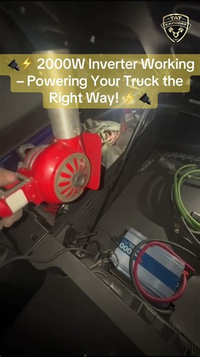 🔌⚡ 2000W Inverter Working – Powering Your Truck the Right Way! ⚡🔌