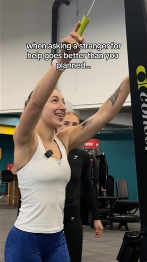 wait for it 🥺✨ this is your sign to talk to someone new at gym #gymmotivation #gymlife #gymlover