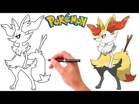 How To Draw BRAIXEN POKEMON #654 | Generation 6