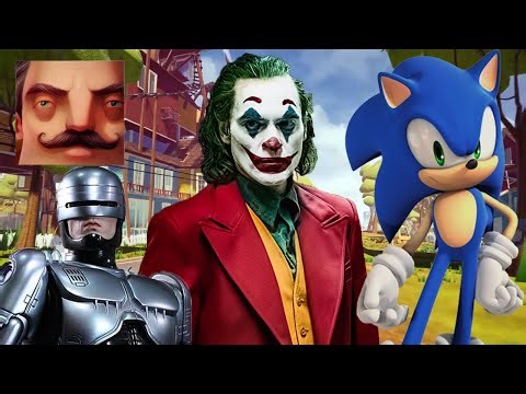 Hello Neighbor - New Neighbor Robocop Joker Tron Sonic Final History Part 1638 TP