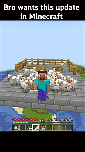 Bro wants chicken lead update in Minecraft