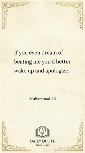 Daily Quote by Muhammad Ali #Shorts