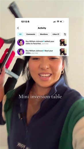 This mini inversion table is FOINE! I don’t want to tag him, I’m scared 🤣🤣 #inversiontable #backpain #backstretch #stretching #tiktokshopblackfriday