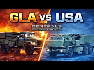 Zero Hour Enhanced | USA Ambush vs GLA Firepower (Full Scale War)