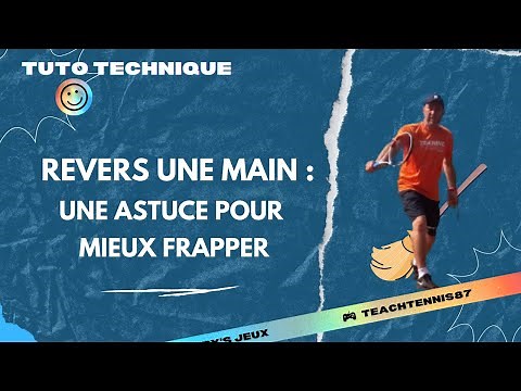 Une astuce technique oubliée pour améliorer ton revers à une main #tennis