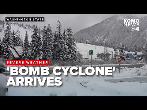 'Bomb cyclone' arrives in the Northwest with damaging winds, rain and snow