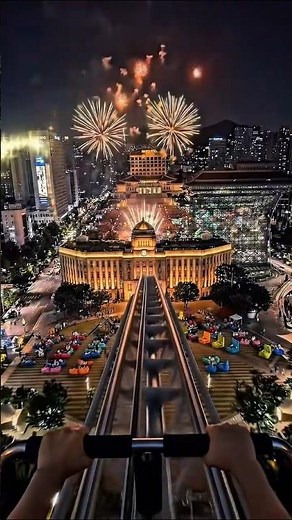 도서관에서 롤러코스터를?!🎢 가족 나들이 끝판왕📚서울야외도서관의 놀라운 대변신 [AI 서울여행] Seoul Rollercoaster Ride🎢 #shorts #서울 #seoul
