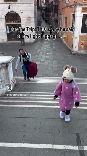 Europe Trip: it’s better to carry light luggage.