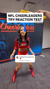 Good news there was more footage 🤣 #texans #cheerleader #reaction #challenge #reflex | Houston Texans Cheerleaders