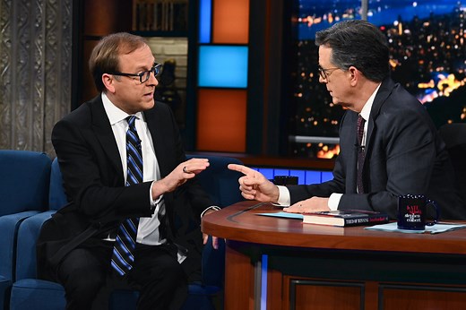 21K views · 913 reactions | What does a second Trump presidency look like? Jonathan Karl explains Project 25 on #Colbert. | The Late Show with Stephen Colbert | Facebook