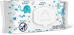 Amazon Brand - Mama Bear 99% Water Baby Wipes, Hypoallergenic, Fragrance Free, 72 Count
