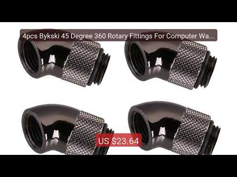 4pcs Bykski 45 Degree 360 Rotary Fittings For Computer Water C... — Best Buy 2026 | Great Quality!
