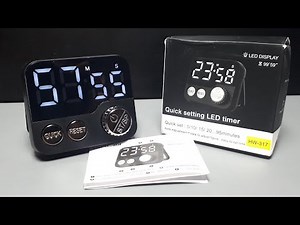 Kitchen Timer LED Digital Cooking Count Up Countdown Large Screen Stopwatch