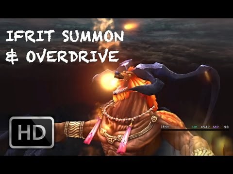 Ifrit Aeon Summon Scene & Hellfire Overdrive | Final Fantasy X HD Remaster
