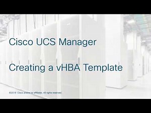 Cisco UCS Manager - Creating a vHBA Template