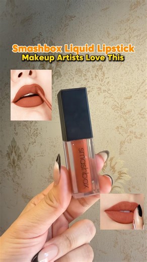 Smashbox Liquid Lipstick ASMR | Transfer Proof Orange Lipstick Test 💄 #shorts #lipstickasmr #makeup