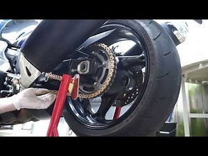 How To Adjust and Align Suzuki Hayabusa Chain GSXR1300