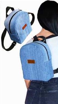 DIY Backpack from Old Jeans Miarti🪡🧵✂️ 👜