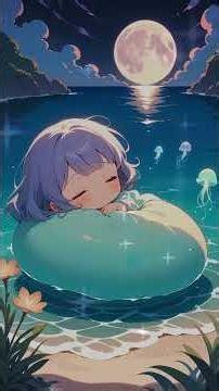Sleepy Seashell 🌊✨ Gentle Lullaby for Babies | Relaxing Anime Ocean Sleep Music