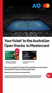 Buy and register your purchase of any Australia Post Gift Card by Mastercard before 31st December to win. T&Cs apply. | Australia Post