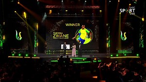 🏅 𝐒𝐀 𝐒𝐩𝐨𝐫𝐭 𝐀𝐰𝐚𝐫𝐝𝐬 🏅 People's Choice Award: Themba Zwane 🚨 LIVE 📺 SABC Sport & SABC 2 📱 SABC 🌐 sabcsport.com #IzinjaZeGame #SASA2022 | SABC Sport