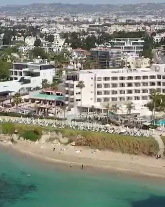 Alexander the Great Beach Hotel - drone flight in Paphos | Paphos Life