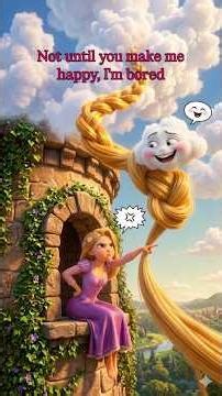 "Rapunzel's Hair Got Tangled in a Cloud ☁️ | Funny Fairy Tales