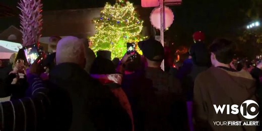 WATCH: Community lights Christmas tree in the Vista