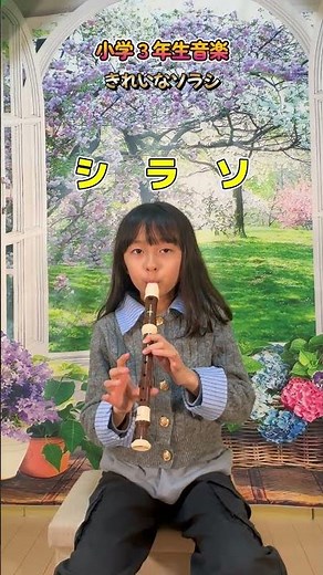[リコーダー] 🪈きれいなソラシ （小学３年生音楽）#リコーダー #チャレンジ #音楽